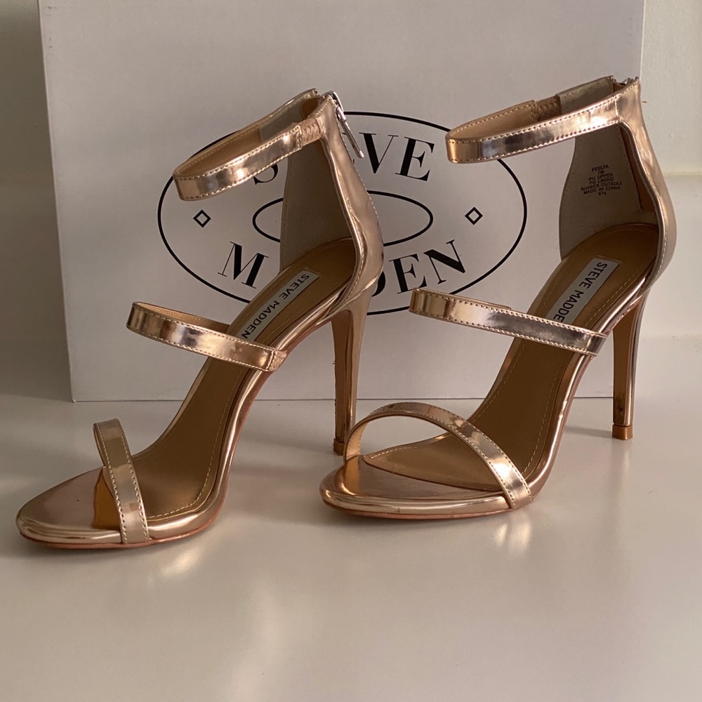Steve Madden triple straps heels